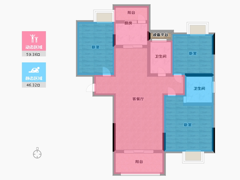 江西省-抚州市-颐景广场-93.99-户型库-动静分区