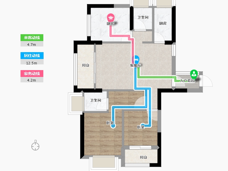 福建省-福州市-群升江山城-55.18-户型库-动静线