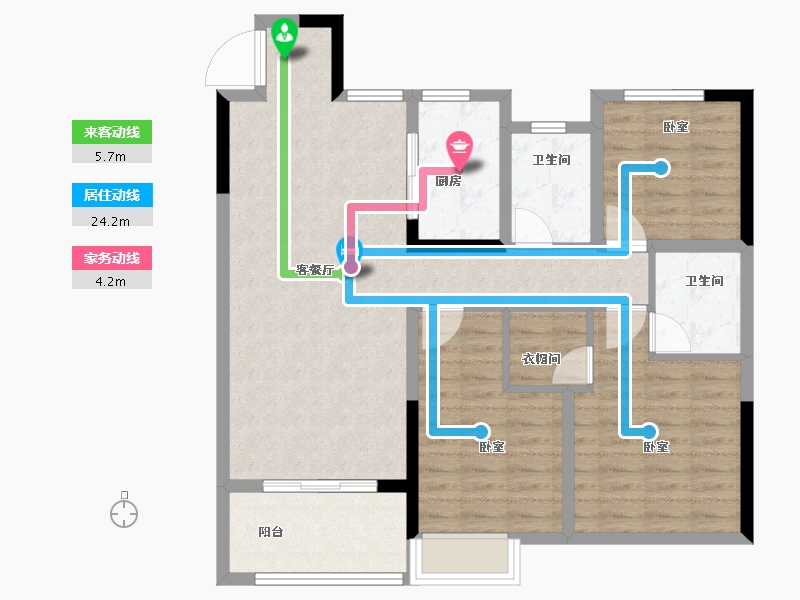 安徽省-芜湖市-美好首玺-94.00-户型库-动静线