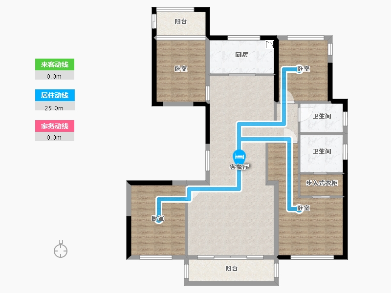 浙江省-温州市-新希望天麓-119.48-户型库-动静线