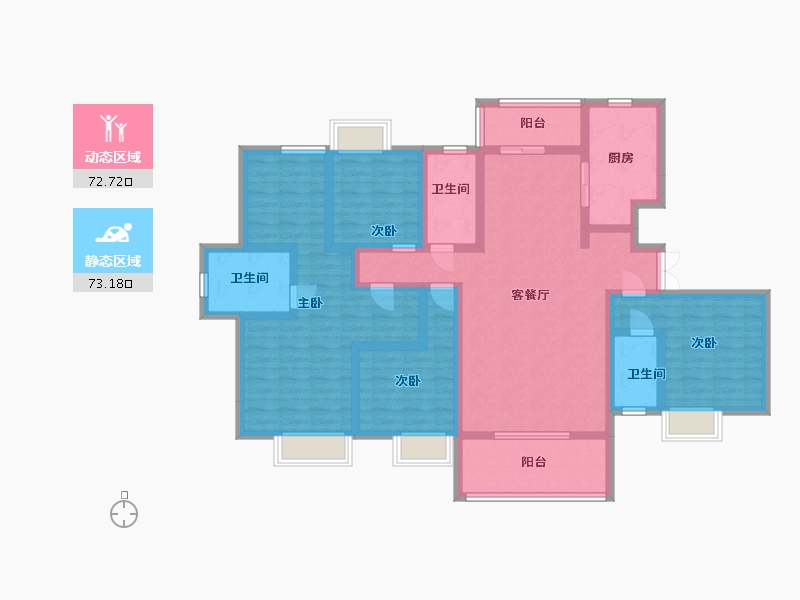 江西省-九江市-俊怡·庐山御府-127.99-户型库-动静分区