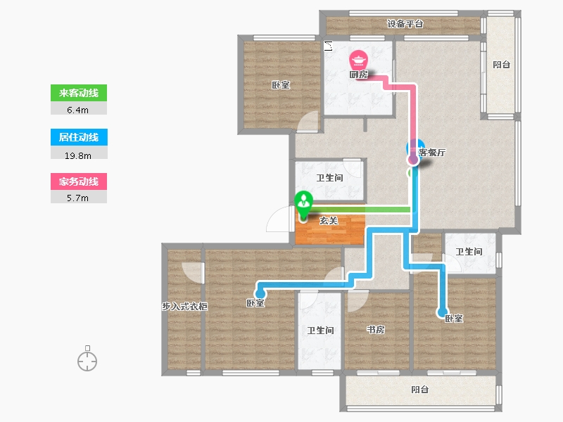 浙江省-衢州市-新湖牡丹园-166.00-户型库-动静线