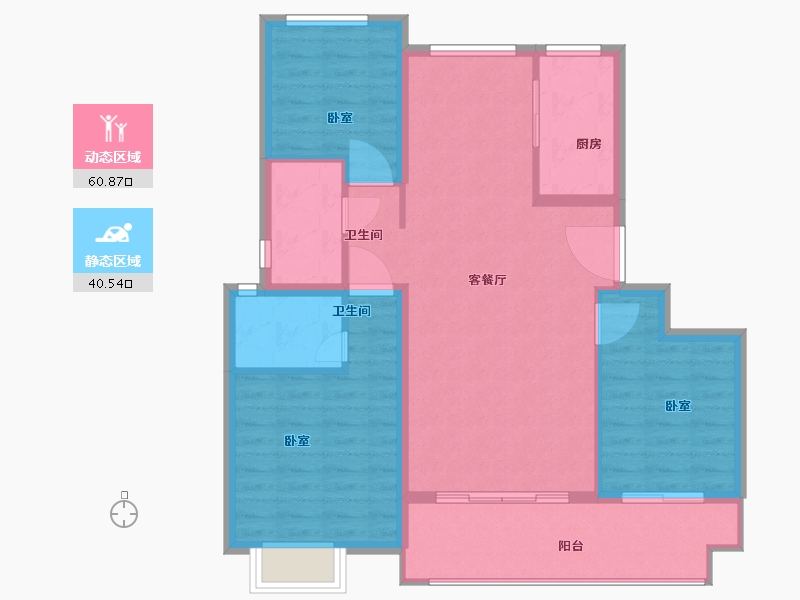 浙江省-绍兴市-合生杭州湾国际新城-92.00-户型库-动静分区