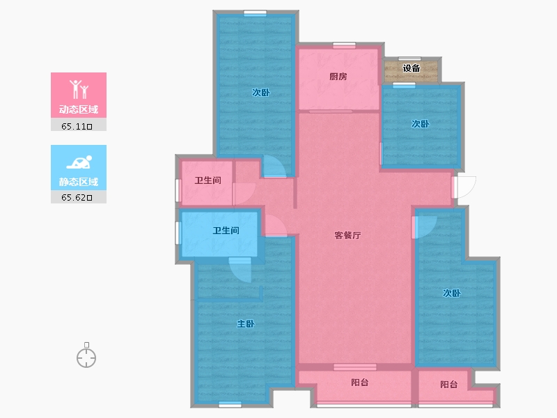 江西省-南昌市-联发公园前-117.00-户型库-动静分区