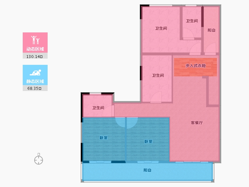 福建省-莆田市-滨溪正荣府-182.00-户型库-动静分区