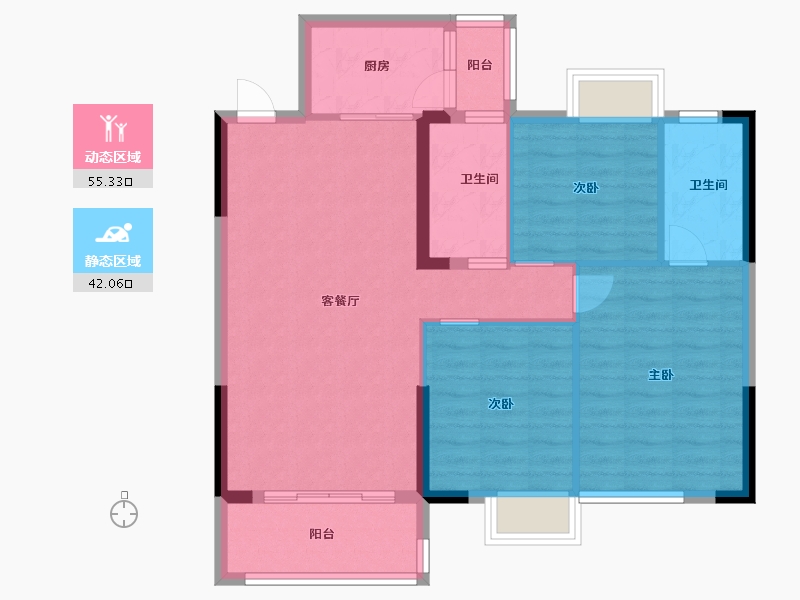 江西省-九江市-俊怡·庐山御府-88.01-户型库-动静分区