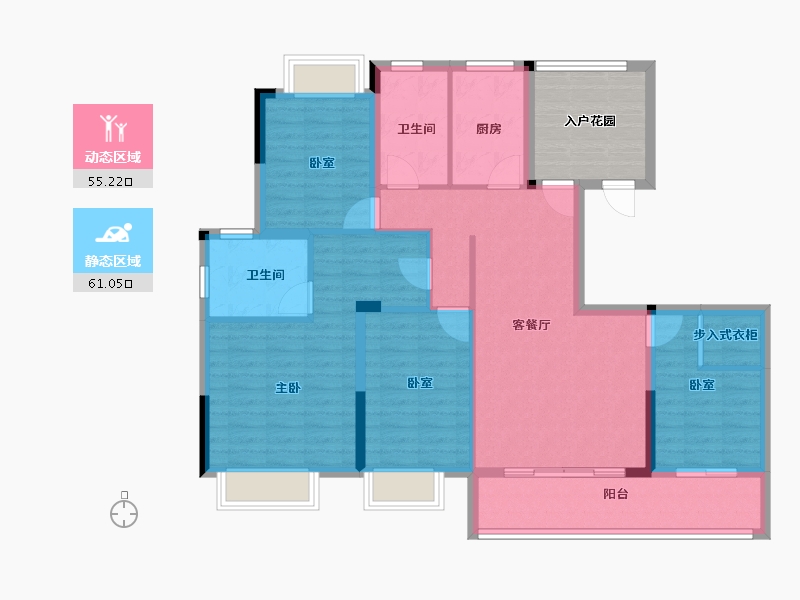 江西省-上饶市-德信·碧桂园·君宸府-112.00-户型库-动静分区