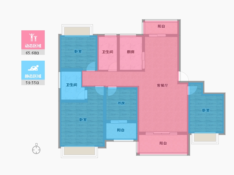 江西省-上饶市-尚锦名都-111.01-户型库-动静分区