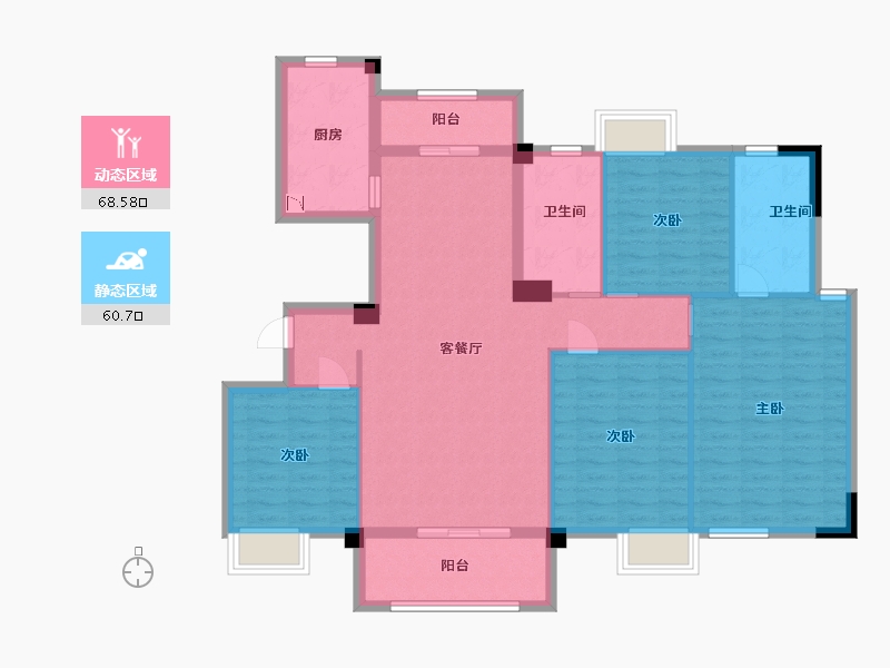 江西省-九江市-水墨江南-116.60-户型库-动静分区