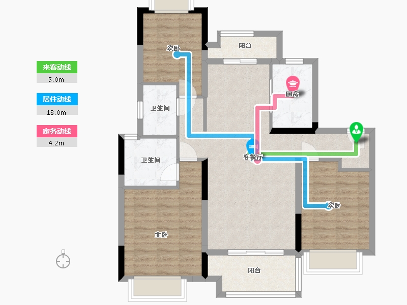 江西省-南昌市-龍居東郡-88.00-户型库-动静线