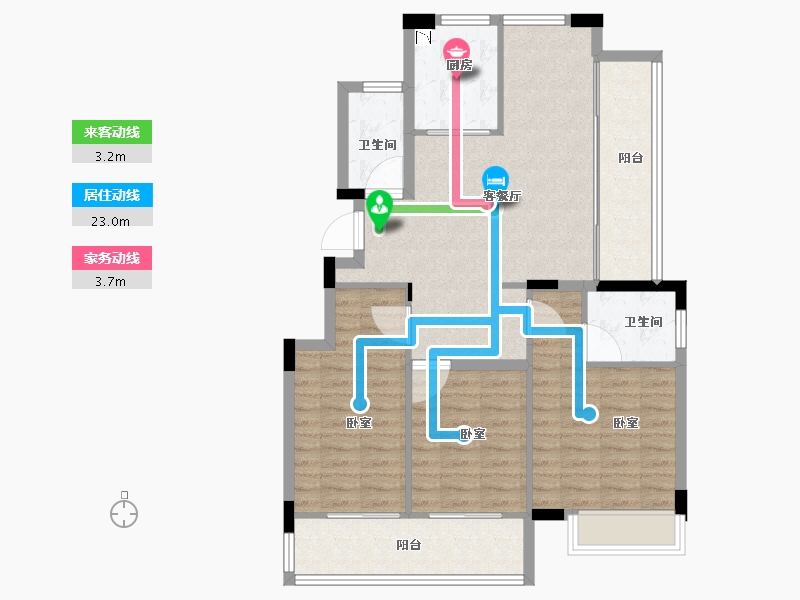 浙江省-丽水市-多弗怡泉湾-93.18-户型库-动静线