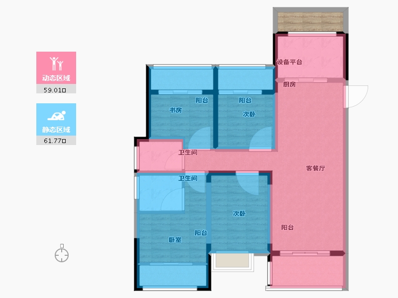 江西省-上饶市-龙图天骄华府-111.00-户型库-动静分区