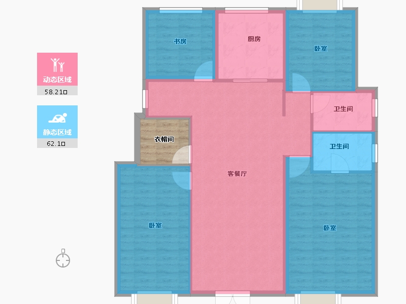 江西省-上饶市-中梁·国宾壹号-114.00-户型库-动静分区