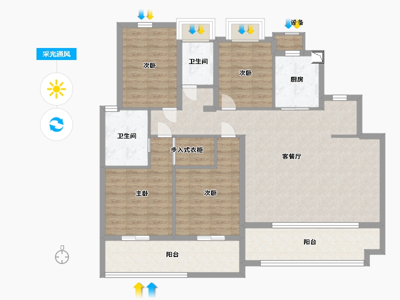 江西省-南昌市-联发公园前-111.99-户型库-采光通风