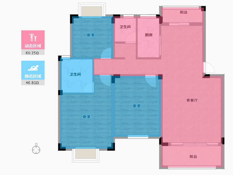 江西省-上饶市-国际锦里-96.00-户型库-动静分区