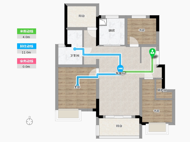 安徽省-合肥市-江山庐州印-78.65-户型库-动静线