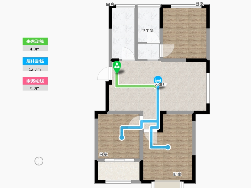 山东省-淄博市-苏相府-89.34-户型库-动静线