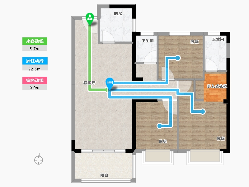 福建省-泉州市-城建水墨芳林-94.00-户型库-动静线