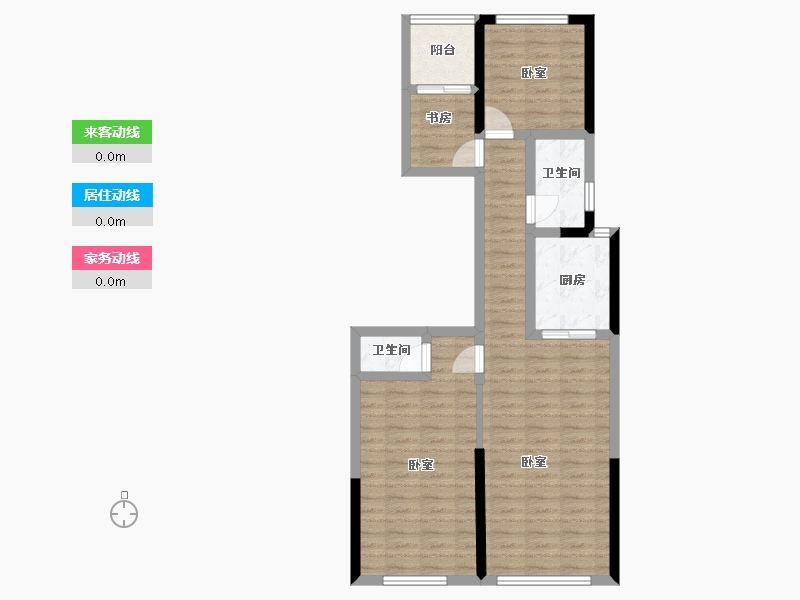 浙江省-湖州市-鲁能公馆-76.49-户型库-动静线