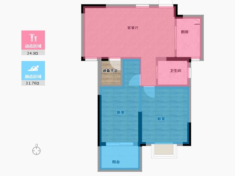 安徽省-合肥市-保来国际城-61.65-户型库-动静分区