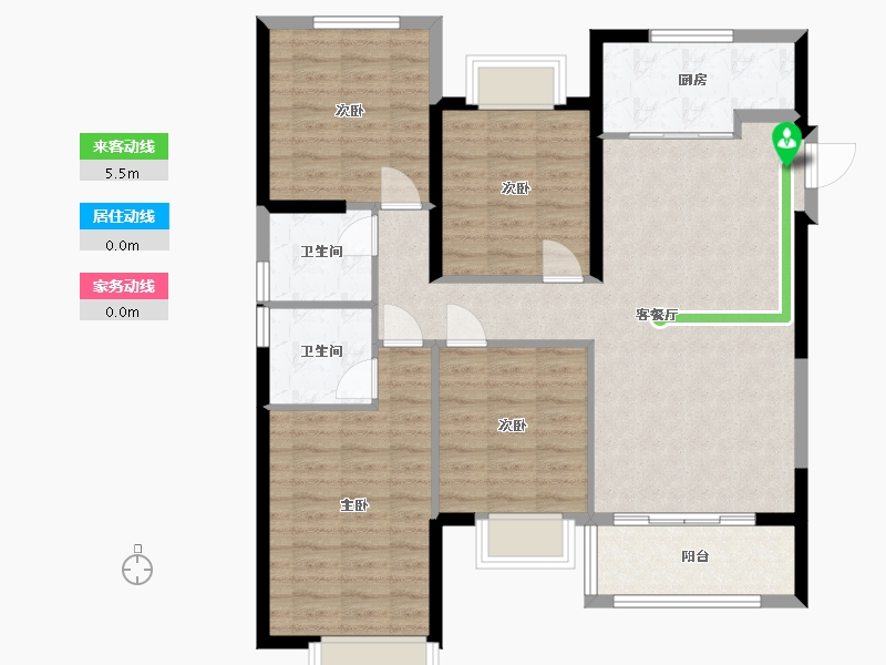 福建省-福州市-平潭岚湾·正荣府-102.00-户型库-动静线