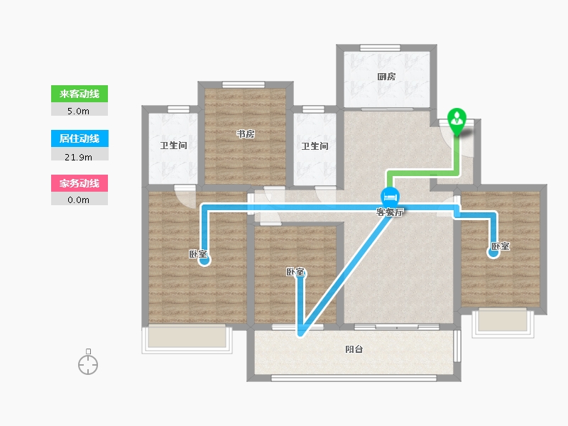 浙江省-温州市-大诚瓯江印象-114.01-户型库-动静线