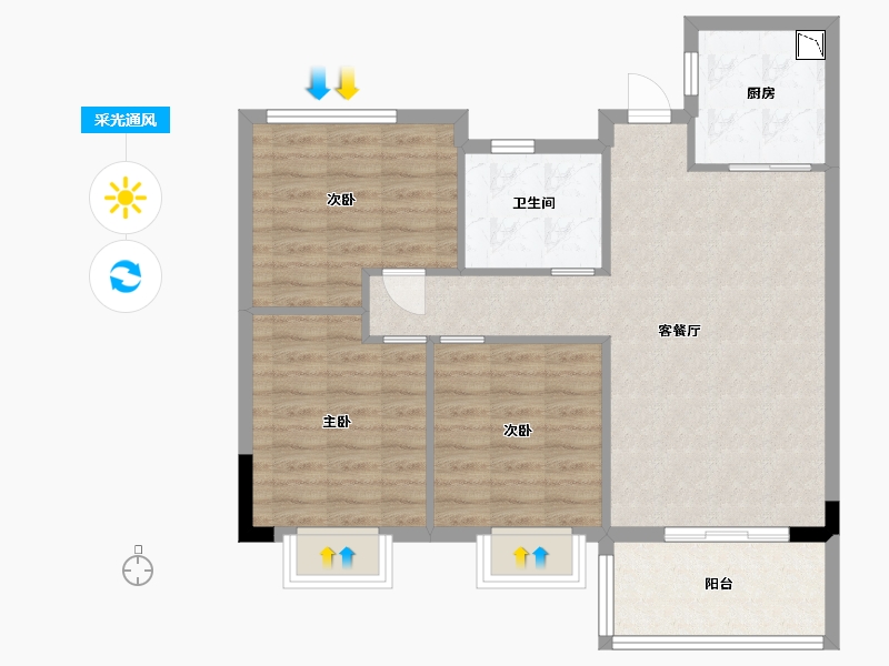 江西省-九江市-克拉首座-79.00-户型库-采光通风