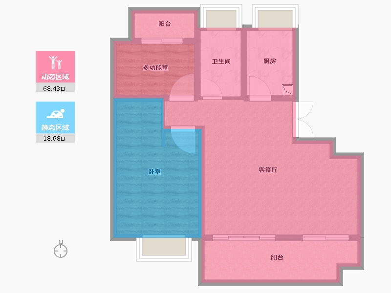 安徽省-合肥市-文一蜀溪湾-78.00-户型库-动静分区