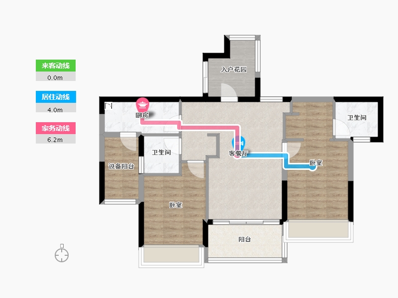 浙江省-宁波市-尚都城奥特莱斯-76.00-户型库-动静线