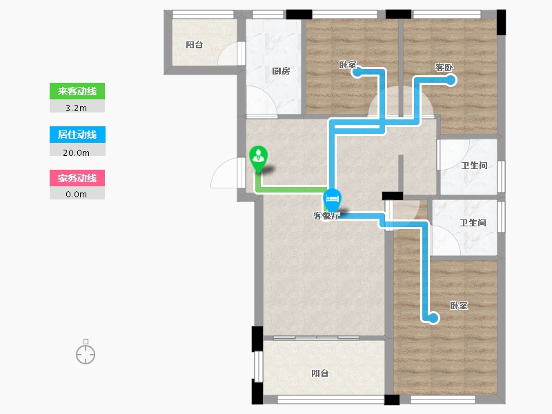 浙江省-丽水市-庆元黄馨佳苑-78.58-户型库-动静线