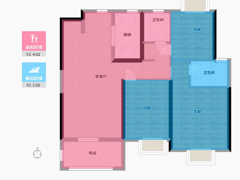 江西省-南昌市-新力锦园-84.00-户型库-动静分区