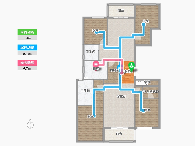 浙江省-衢州市-新湖牡丹园-153.79-户型库-动静线