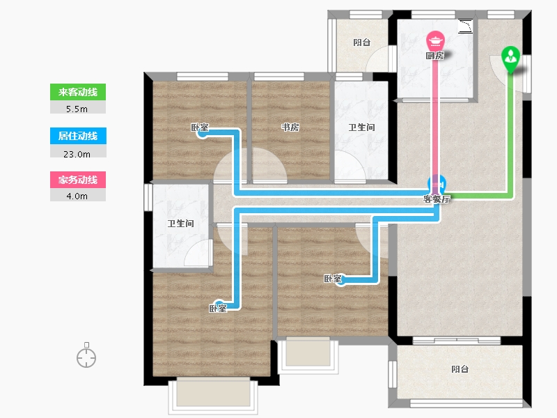 福建省-泉州市-凯旋壹号-94.00-户型库-动静线