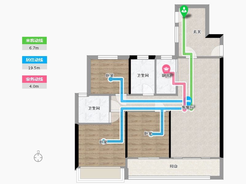 浙江省-温州市-新天和家园-78.00-户型库-动静线