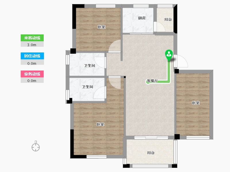 福建省-龙岩市-中福城会员制居家养老社区-89.00-户型库-动静线