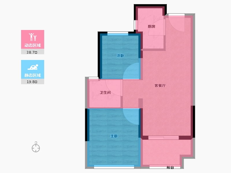 福建省-漳州市-金地宝嘉厦一城-51.99-户型库-动静分区