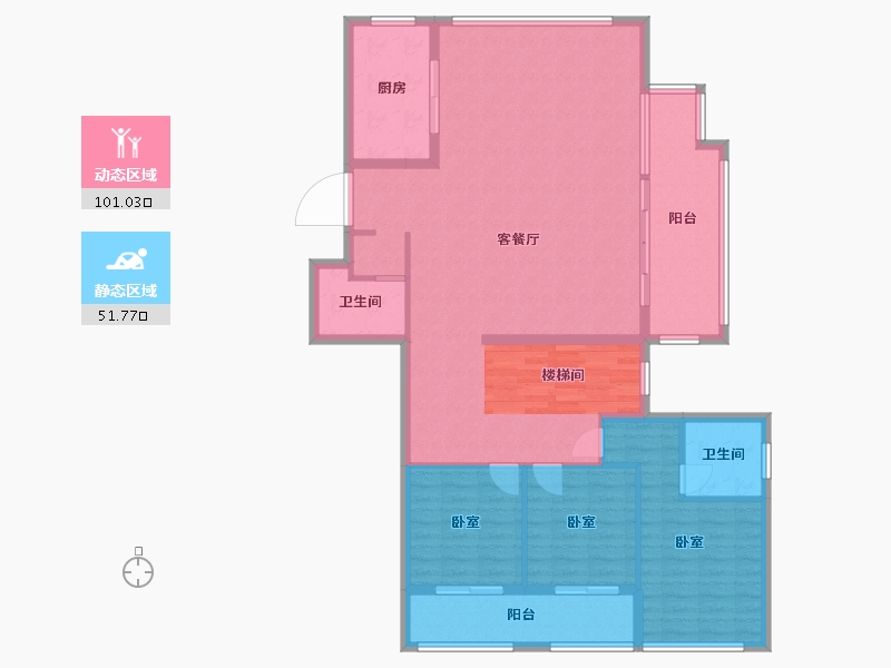 浙江省-温州市-新希望天麓-139.80-户型库-动静分区