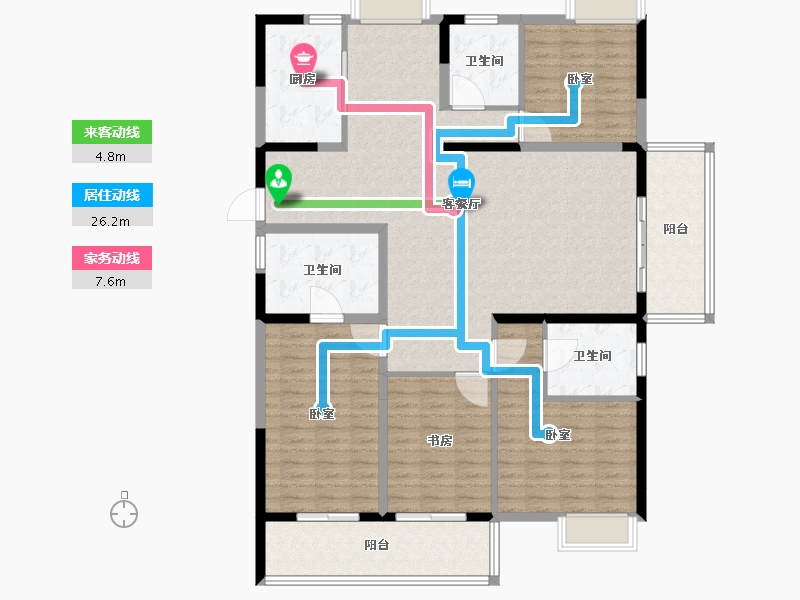 福建省-莆田市-滨溪正荣府-152.01-户型库-动静线