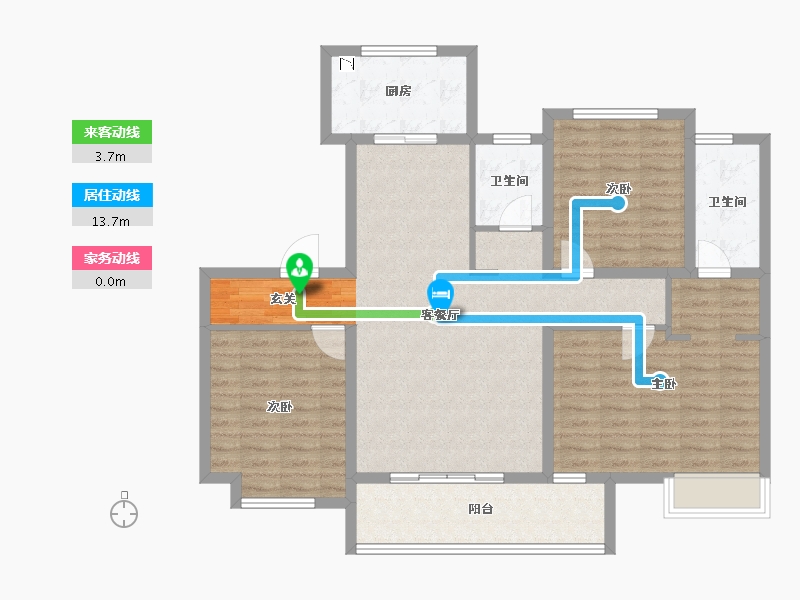 安徽省-阜阳市-阜城别院-106.17-户型库-动静线