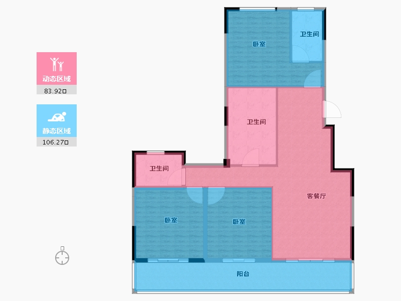 福建省-莆田市-滨溪正荣府-176.01-户型库-动静分区