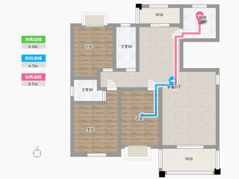 江西省-九江市-枭阳·未来城-96.00-户型库-动静线