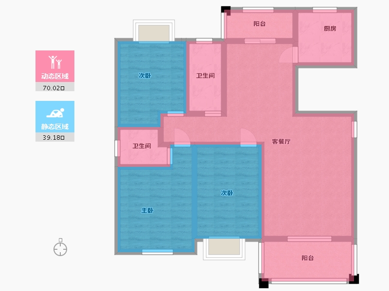 江西省-九江市-枭阳·未来城-96.00-户型库-动静分区