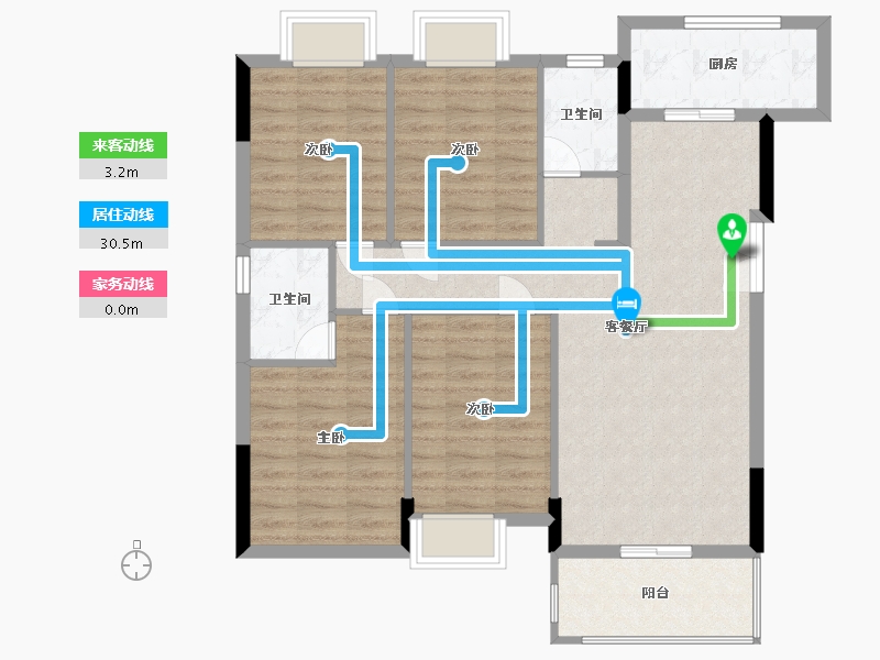 江西省-南昌市-淘鑫未未来-93.70-户型库-动静线