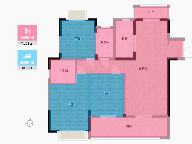 江西省-九江市-凤凰天湖墅-97.34-户型库-动静分区