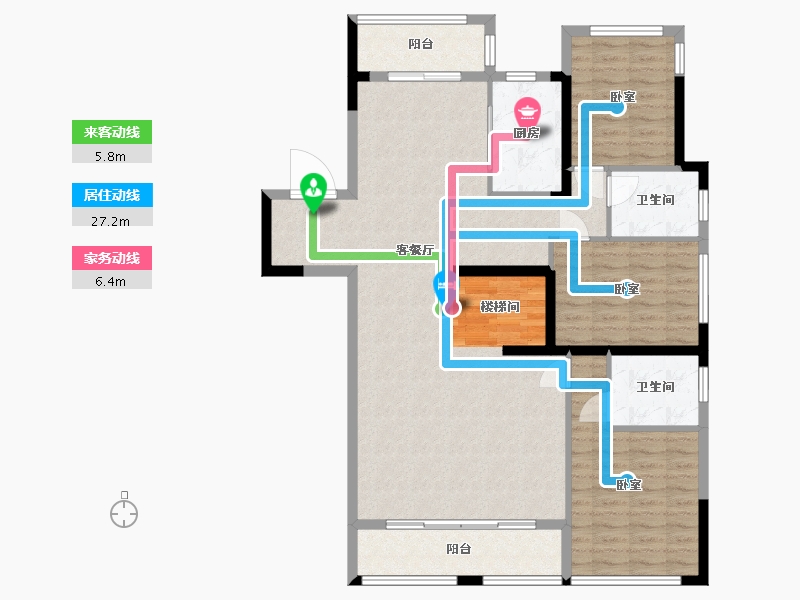 浙江省-温州市-新希望天麓-121.34-户型库-动静线