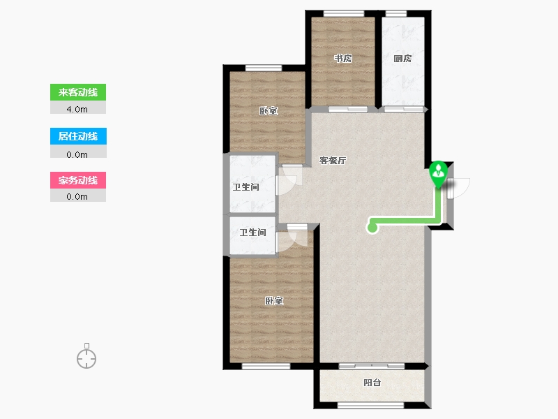 吉林省-四平市-巨展•活力城-96.25-户型库-动静线