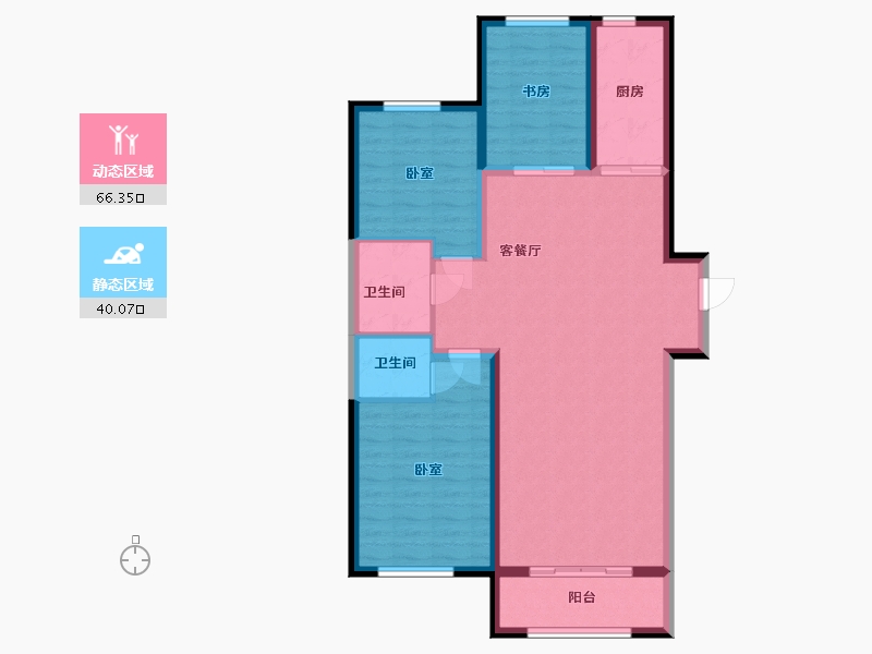 吉林省-四平市-巨展•活力城-96.25-户型库-动静分区