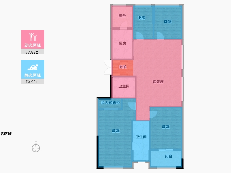 浙江省-湖州市-鲁能公馆-117.28-户型库-动静分区