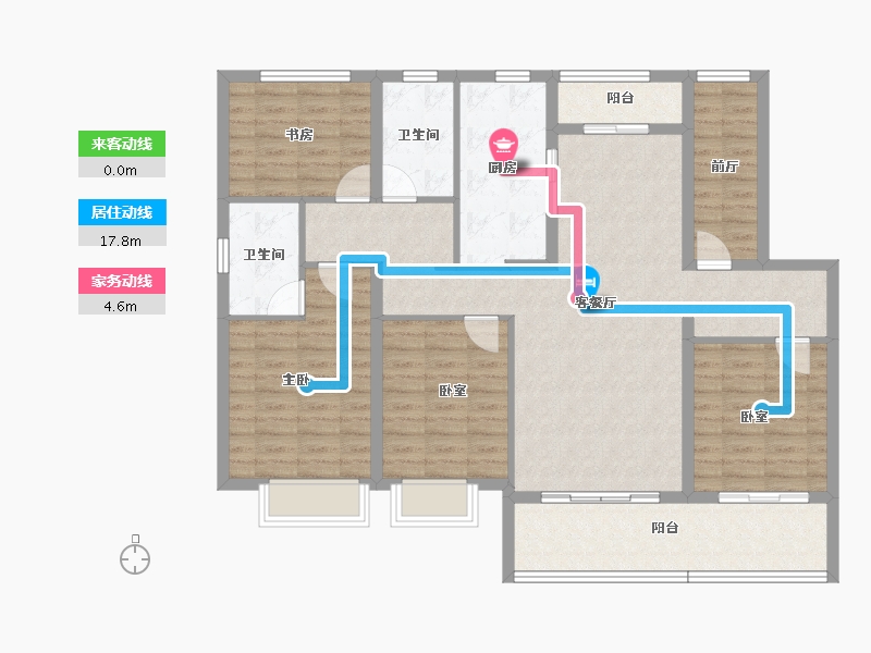 江西省-上饶市-东华御府-123.56-户型库-动静线