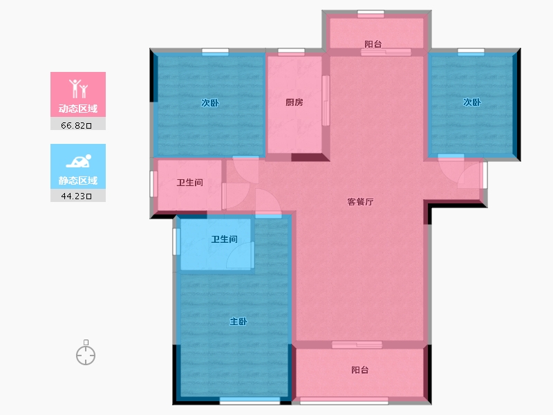 江西省-南昌市-东投阳光城-99.50-户型库-动静分区